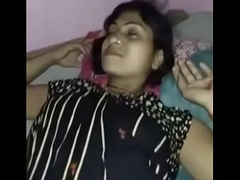 Indian girl enjoying the feeling of sex after inserting dick in her cock