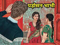 Indian Desi Savita Bhabhi's Pussy Hunger Was Satiated wits the Neighbor Hindi Audio