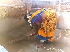 Indian conduct oneself sister village home cleaning sex