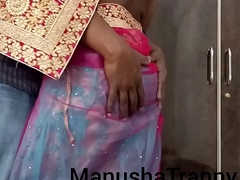 Toss my saree - Accompany girl Manusha Tranny being undressed added to exposing omphalos added to vitals