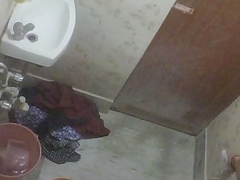 BBW Matured Indian Milf Rina Cleanser In Bathroom