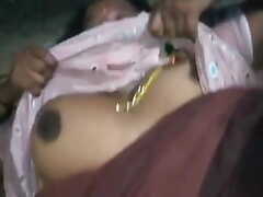 Indian Telugu Maid Quick Cheating Sex with Owner in Dining Room