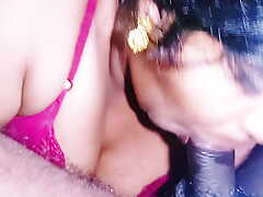 Indian desi family stepmom and stepson early morning blowjob.