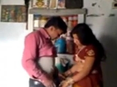 Indian Wife and Husband just about Romantic Mood