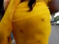 Rekha aunty'_s big aggravation Fescennine in yellow saree