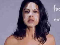 Spanish actress facialized
