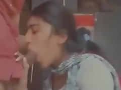Indian sexually excited gf eminent ardent blowjob to boyfriend